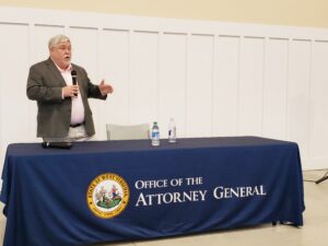 Morrisey addresses vaccine mandate questions during Morgantown town hall